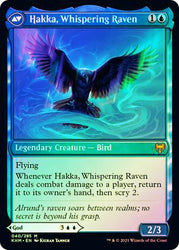 Alrund, God of the Cosmos // Hakka, Whispering Raven [Kaldheim Prerelease Promos]