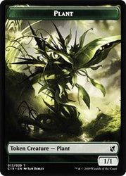 Plant // Snake Double-Sided Token [Commander 2019 Tokens]