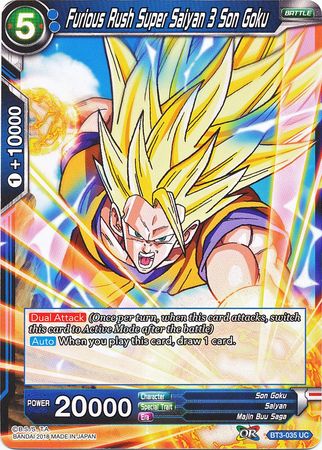 Furious Rush Super Saiyan 3 Son Goku (BT3-035) [Cross Worlds]