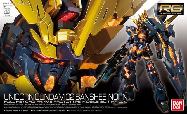 #27 UNICORN GUNDAM 02 BANSHEE NORN "GUNDAM UC", BANDAI RB 1/144 (GUNDAM MODEL KIT)