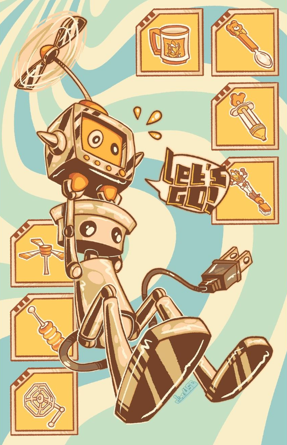 dinoUSB Print (Large Print) - dinoUSB
