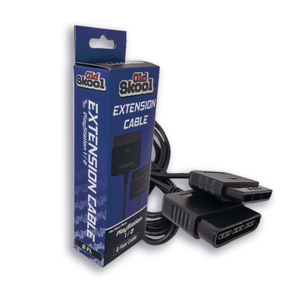 PlayStation 1/2 6ft Extension Cable - OLD SKOOL