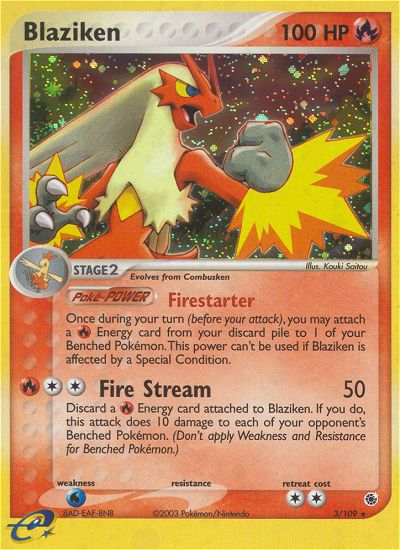 Blaziken (3/109) [EX: Ruby & Sapphire] - Graded