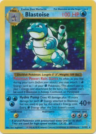 Blastoise (2/102) [Base Set (Shadowless)] - Graded