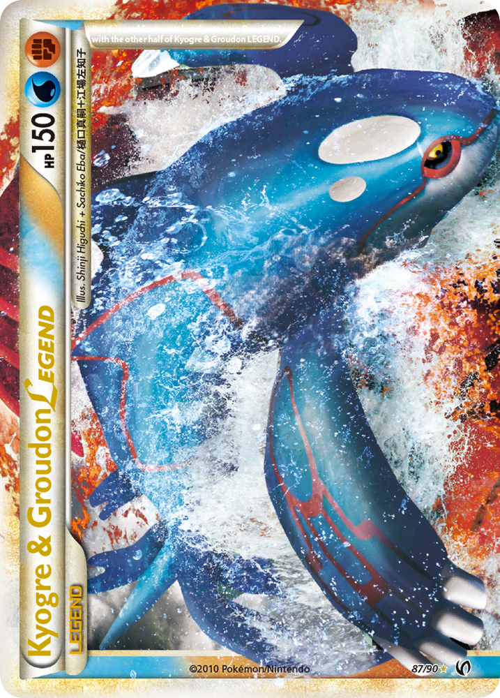 Kyogre & Groudon LEGEND (87/90) [HeartGold & SoulSilver: Undaunted] - Graded