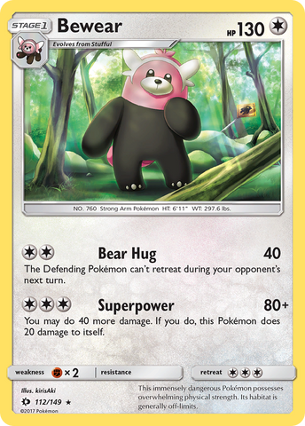 Bewear (112/149) [Sun & Moon: Base Set]