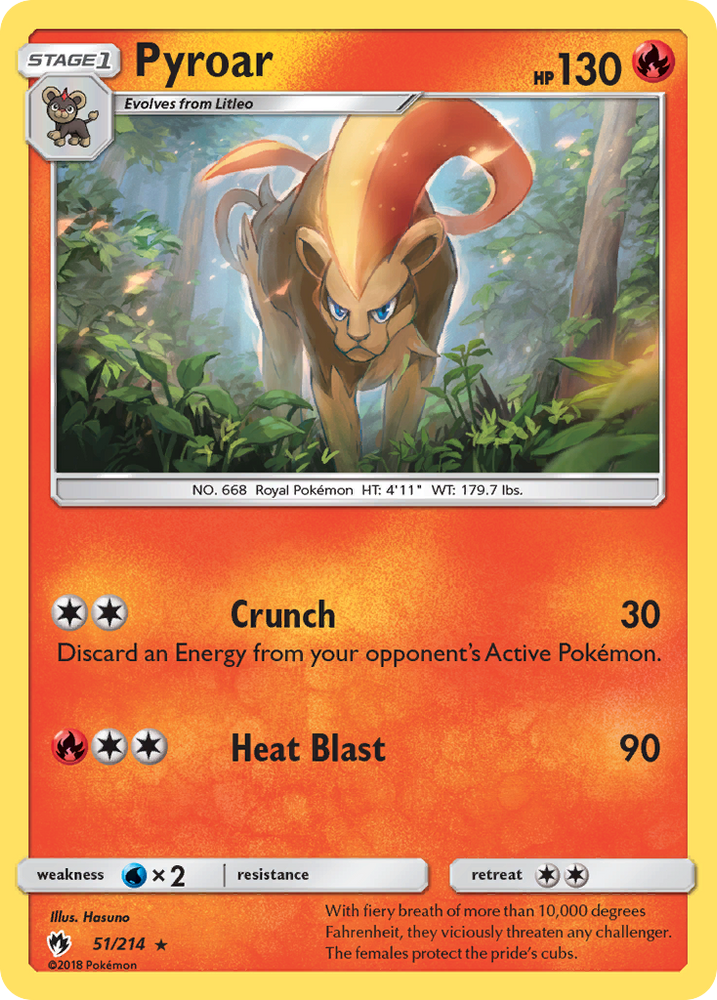 Pyroar (51/214) [Sun & Moon: Lost Thunder]