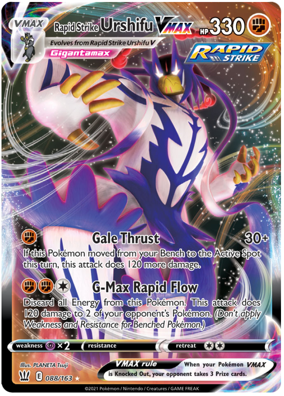 Rapid Strike Urshifu VMAX (088/163) [Sword & Shield: Battle Styles] - Graded