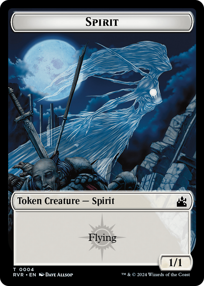 Saproling // Spirit (0004) Double-Sided Token [Ravnica Remastered Tokens]