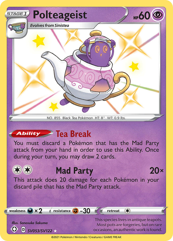 Polteageist (SV053/SV122) [Sword & Shield: Shining Fates] - Graded