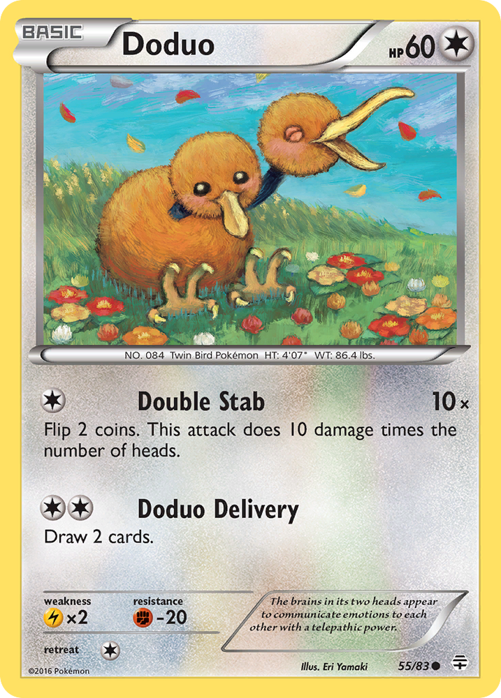 Doduo (55/83) [XY: Generations]