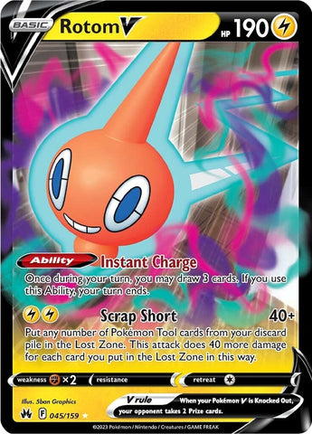 Rotom V (045/159) [Sword & Shield: Crown Zenith]