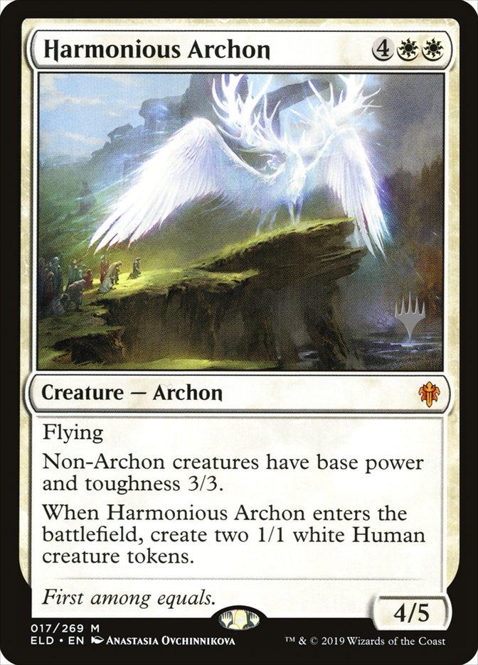 Harmonious Archon (Promo Pack) [Throne of Eldraine Promos]