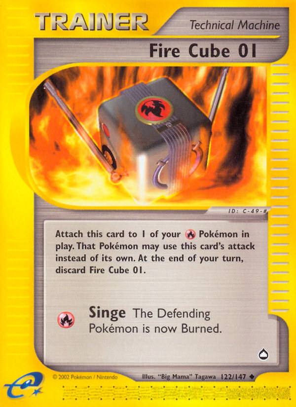 Fire Cube 01 (122/147) [Aquapolis] - Graded