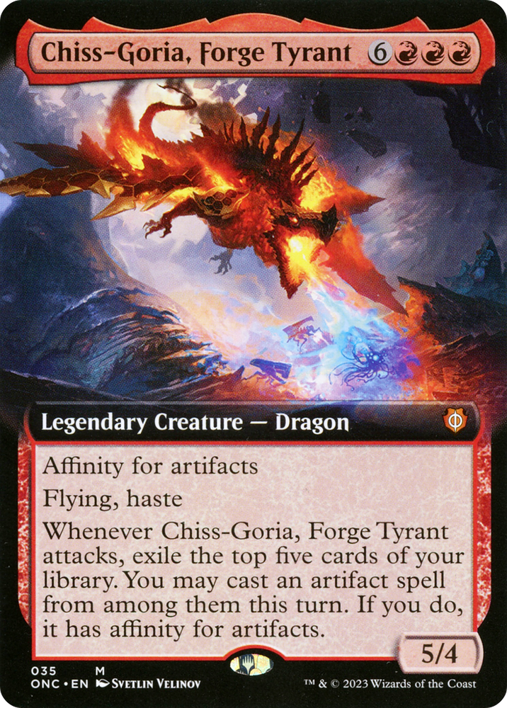 Chiss-Goria, Forge Tyrant (Extended Art) [Phyrexia: All Will Be One Commander]