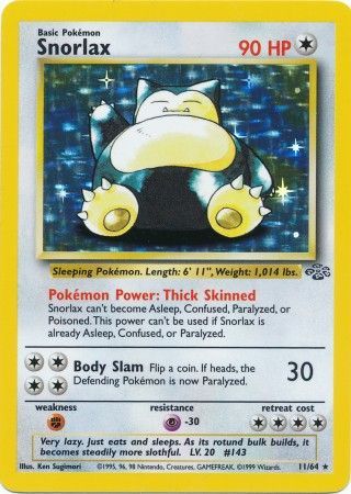 Snorlax (11/64) [Jungle] - Graded