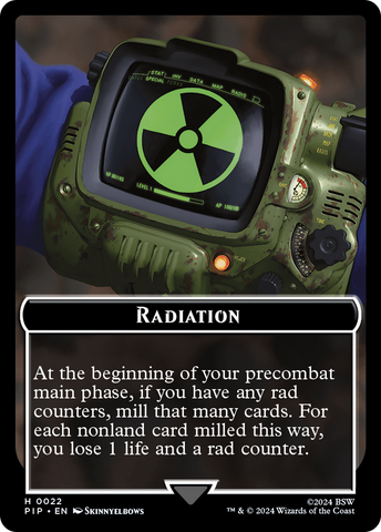 Radiation // Zombie Mutant Double-Sided Token [Fallout Tokens]