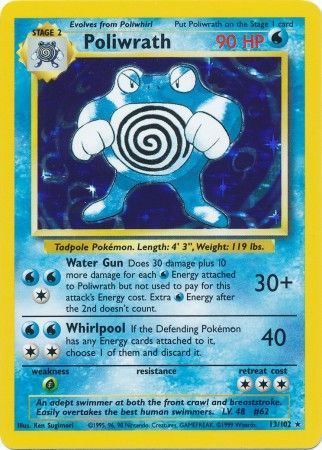 Poliwrath (13/102) [Base Set] - Graded