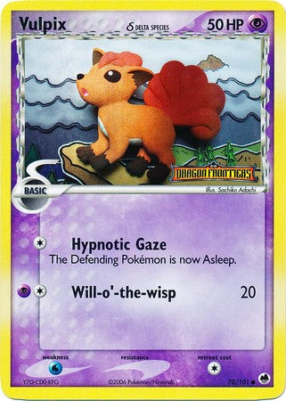 Vulpix (70/101) (Delta Species) (Stamped) [EX: Dragon Frontiers]