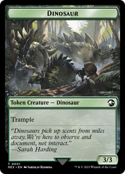 Copy // Dinosaur (0001) Double-Sided Token [The Lost Caverns of Ixalan Tokens]