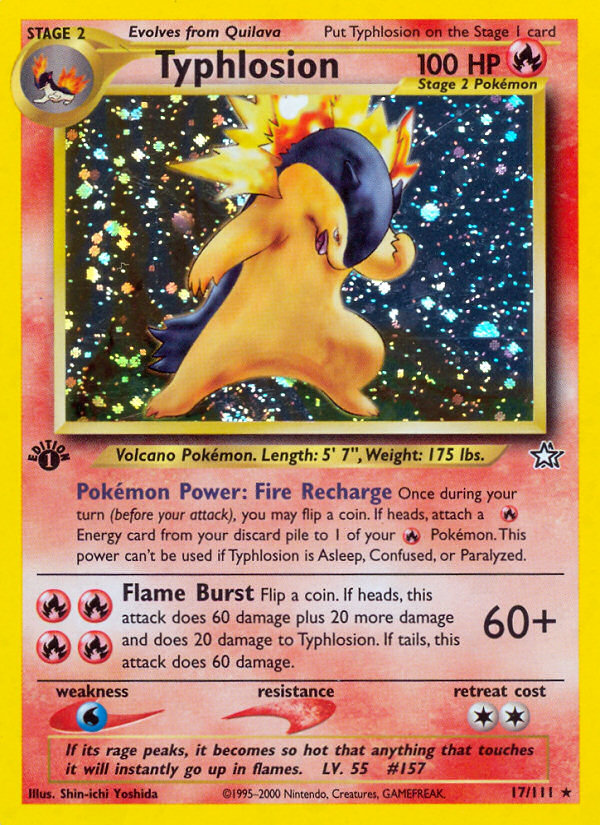 Typhlosion (17/111) [Neo Genesis 1st Edition] - Graded