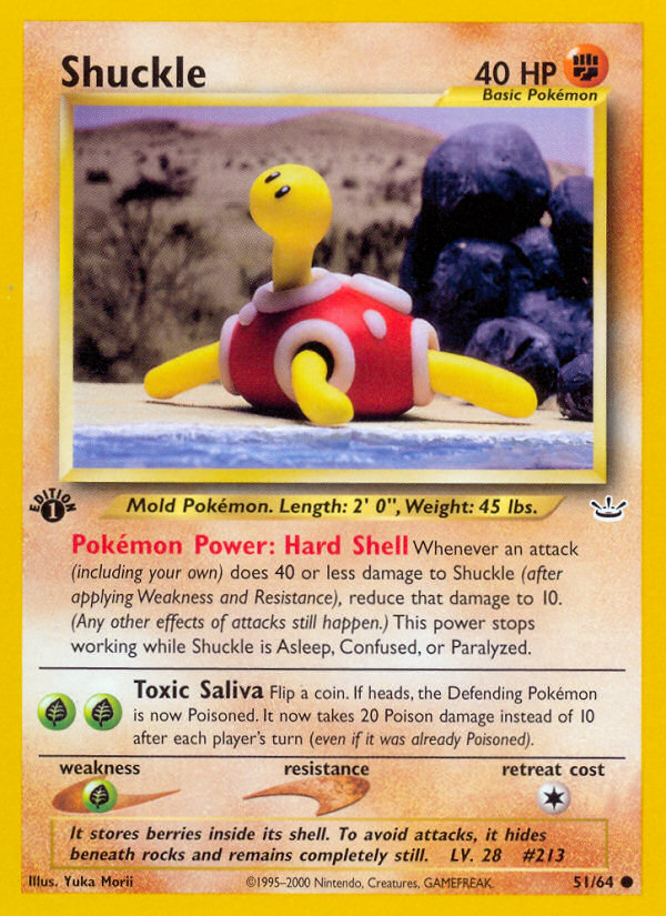 Shuckle (51/64) [Neo Revelation 1st Edition]