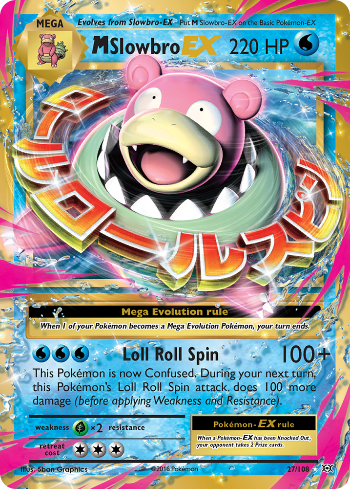 M Slowbro EX (27/108) [XY: Evolutions] - Graded
