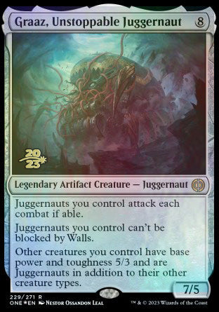 Graaz, Unstoppable Juggernaut [Phyrexia: All Will Be One Prerelease Promos]