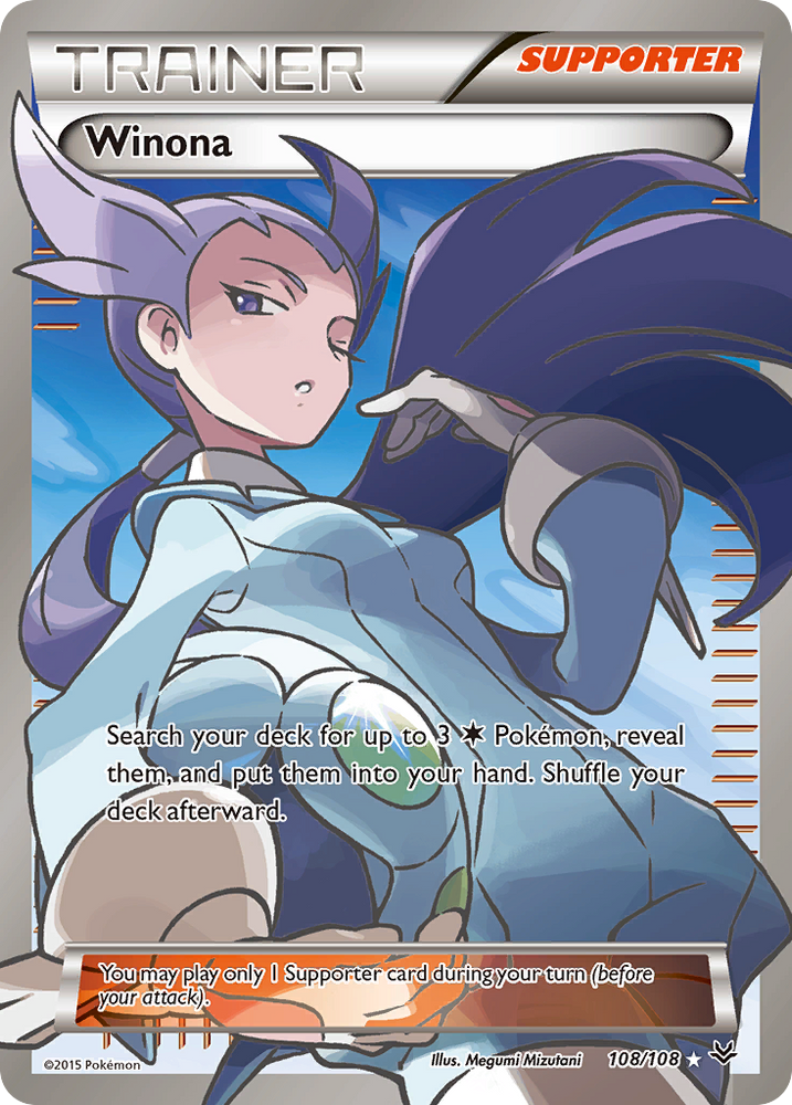 Winona (108/108) [XY: Roaring Skies] - Graded