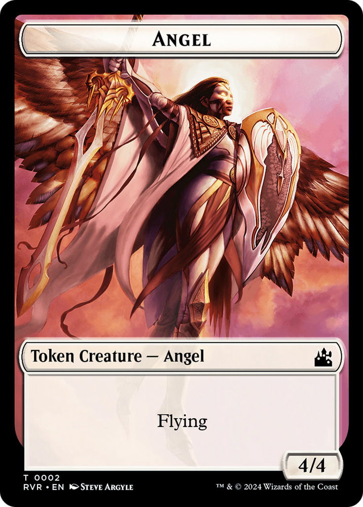 Goblin (0008) // Angel (0002) Double-Sided Token [Ravnica Remastered Tokens]