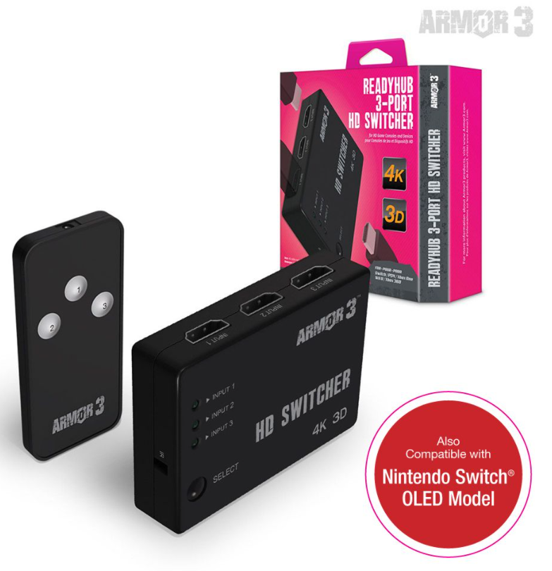 ReadyHub 3 Port HD Switcher - Armor3