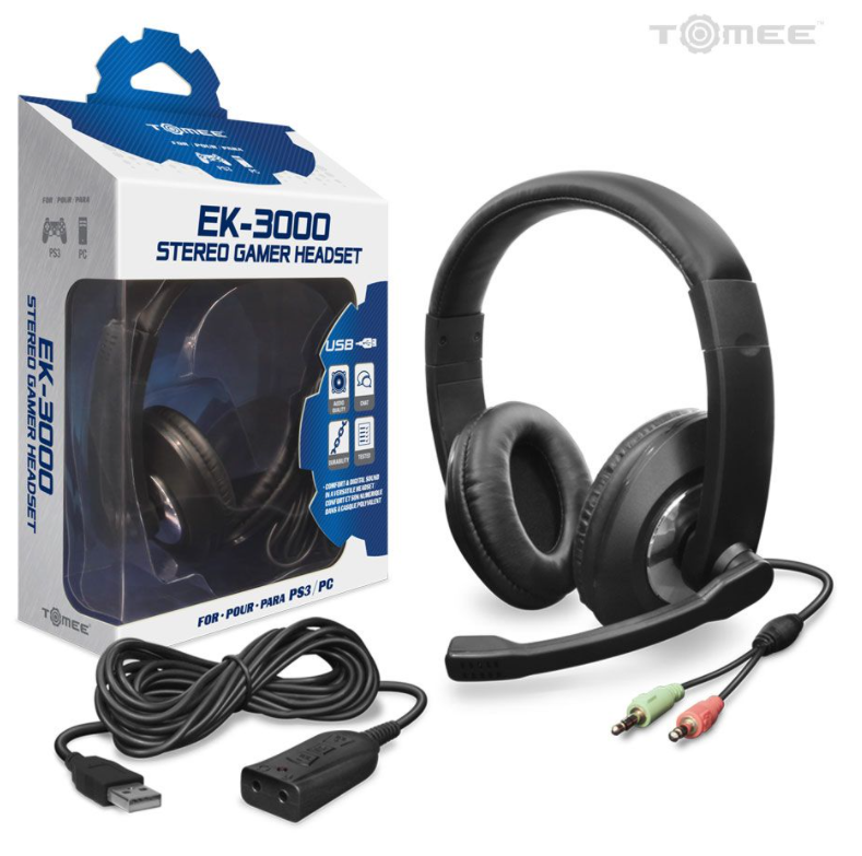 EK 3000 Stereo Gamer HeadSet (PS3) - Tomee