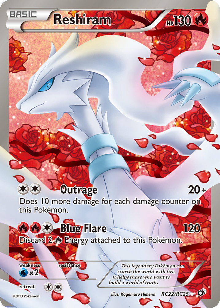 Reshiram (RC22/RC25) [Black & White: Legendary Treasures] - Graded