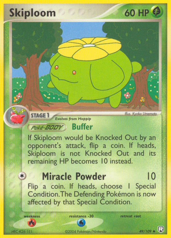 Skiploom (49/109) [EX: Team Rocket Returns] Reverse - Graded