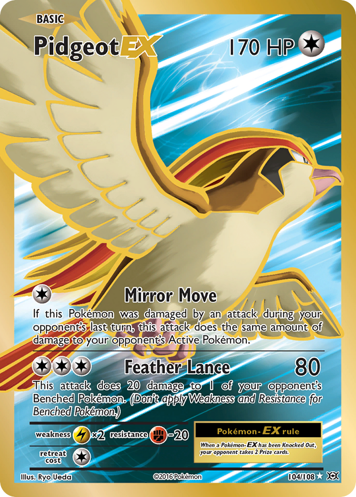 Pidgeot EX (104/108) [XY: Evolutions] - Graded