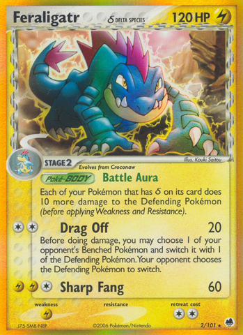 Feraligatr (2/101) (Delta Species) [EX: Dragon Frontiers]