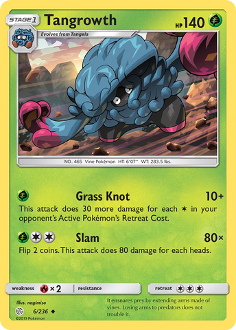 Tangrowth (6/236) [Sun & Moon: Cosmic Eclipse]