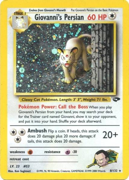 Giovanni's Persian (8/132) [Gym Challenge] - Graded