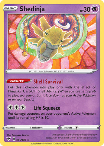 Shedinja (066/185) [Sword & Shield: Vivid Voltage]