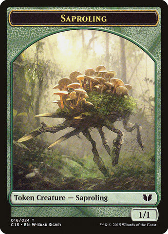 Snake (021) // Saproling Double-Sided Token [Commander 2015 Tokens]