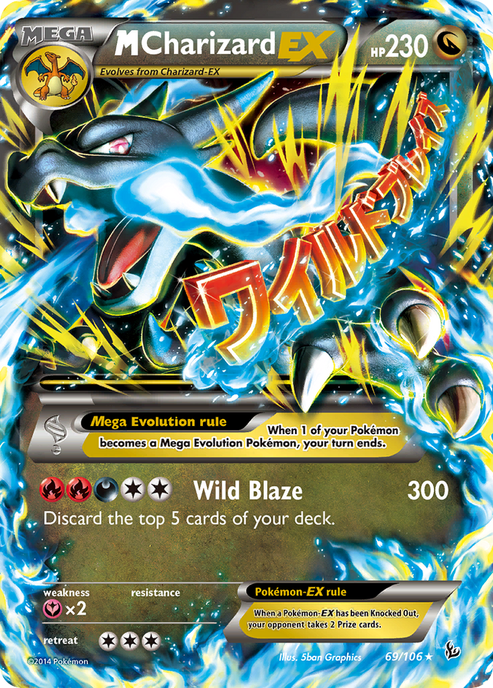 M Charizard EX (69/106) [XY: Flashfire] - Graded