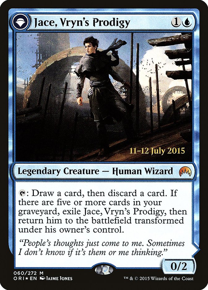 Jace, Vryn's Prodigy // Jace, Telepath Unbound [Magic Origins Prerelease Promos]