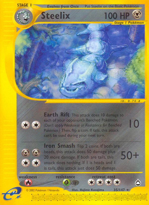 Steelix (35/147) [Aquapolis] - Graded