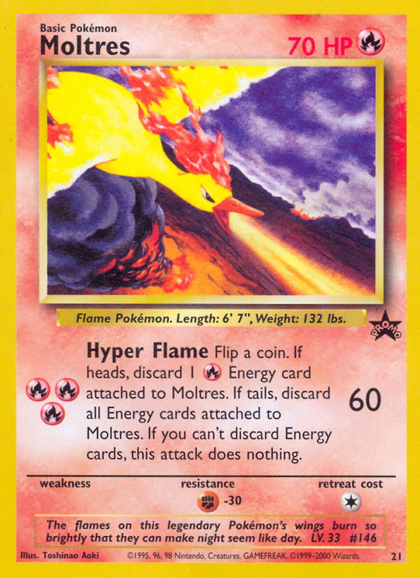 Moltres (21) [Wizards: Black Star Promos] - Graded