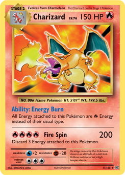 Charizard (11/108) [XY: Evolutions] - Graded