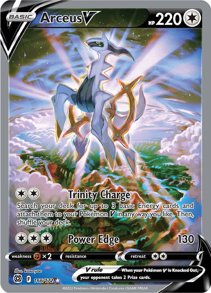Arceus V (166/172) [Sword & Shield: Brilliant Stars] - Graded