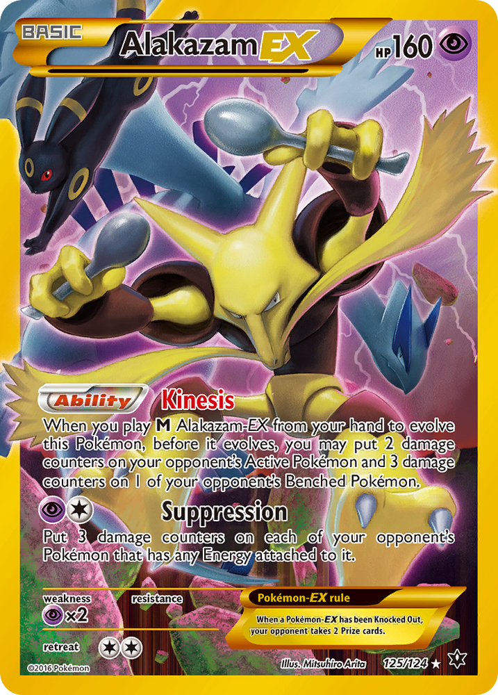 Alakazam EX (125/124) [XY: Fates Collide] - Graded