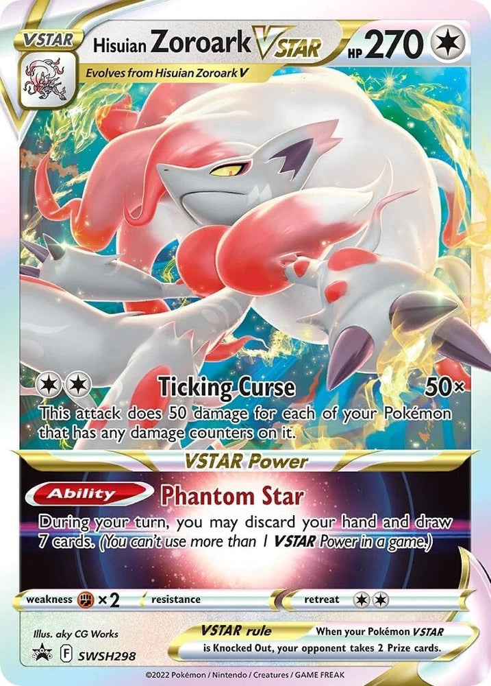 Hisuian Zoroark VSTAR (SWSH298) [Sword & Shield: Black Star Promos] - Graded