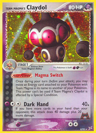 Team Magma's Claydol (8/95) [EX: Team Magma vs Team Aqua]
