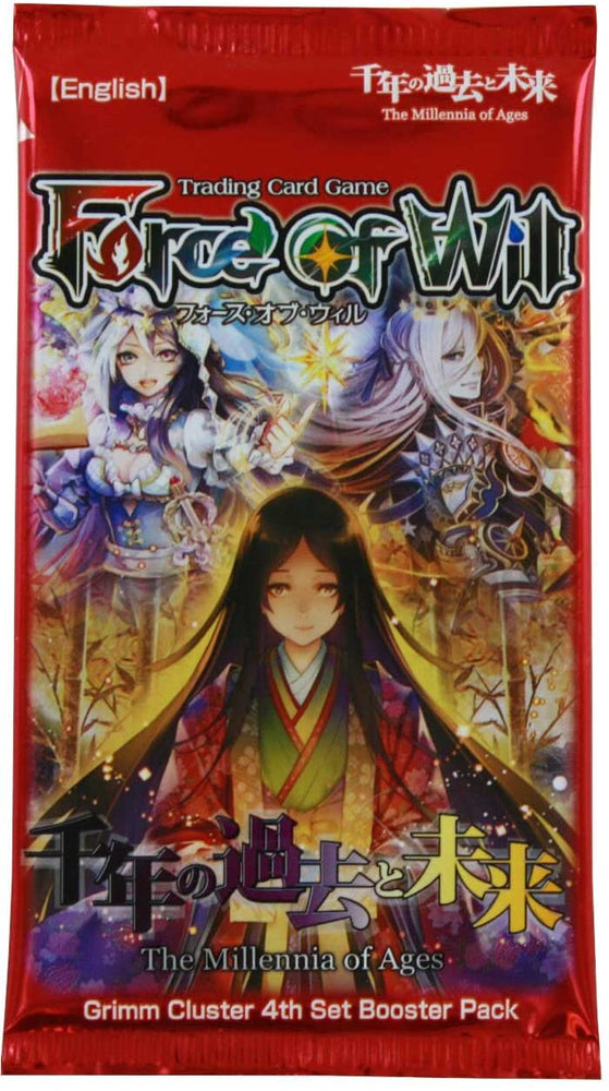 FORCE OF WILL CCG: GRIMM CLUSTER 4TH SET - THE MILLENNIA OF AGES BOOSTER PACK
